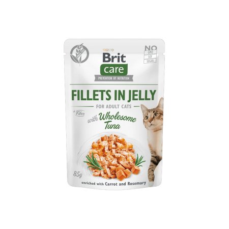 Brit Care Cat Fillets in Jelly with Wholesome Tuna 85g