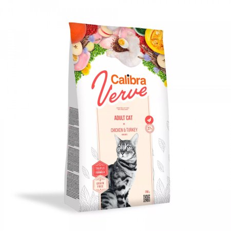 Calibra Cat Verve GF Adult Chicken&Turkey 750g