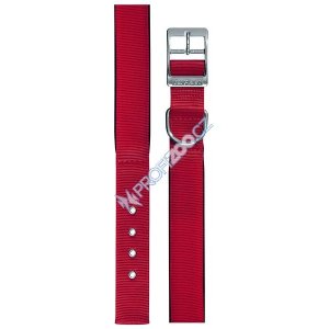 Obojek nylon DAYTONA C 53cmx25mm červený FP 1ks