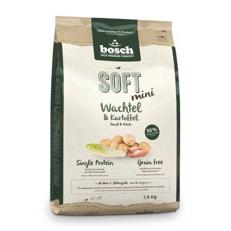 Bosch HPC SOFT Mini Quail & Potato 2,5 kg