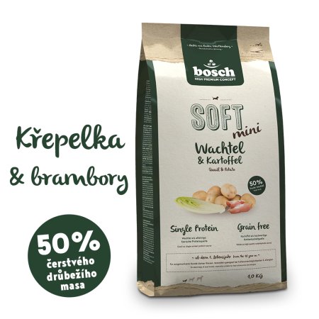 Bosch HPC SOFT Mini Quail & Potato 1 kg