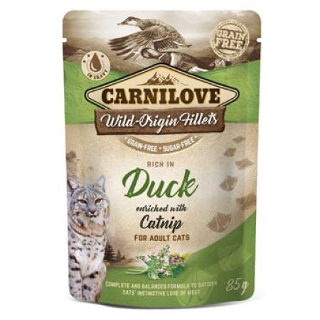 Carnilove Cat Pouch Duck Enriched & Catnip 85g