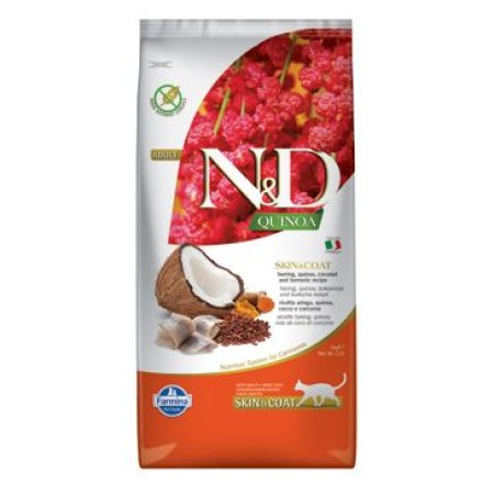 N&D Quinoa CAT Skin & Coat Herring & Coconut 5kg