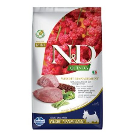 N&D Quinoa DOG Weight Mnmgnt Lamb &Broccoli Mini 800g