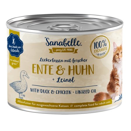 Bosch Cat Sanabelle Wet Food with Duck & Chicken 0,195 kg