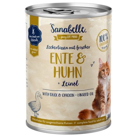 Bosch Cat Sanabelle Wet Food with Duck & Chicken 0,4 kg