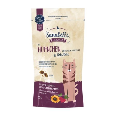 Bosch Cat Sanabelle Crispies with Chicken & Beetroot 55 g