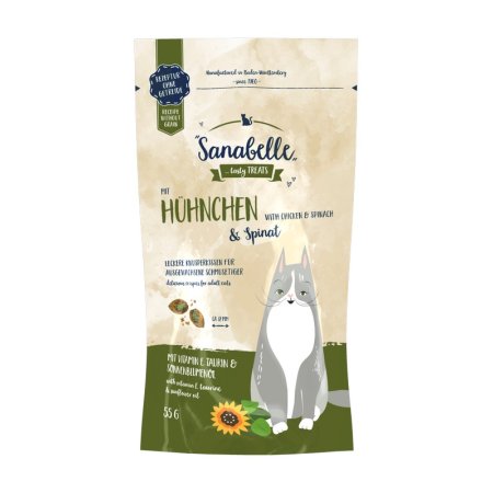 Bosch Cat Sanabelle Crispies with Chicken & Spinach 55 g