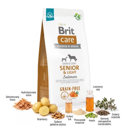 Brit Care Dog Grain-free Senior&Light 12kg