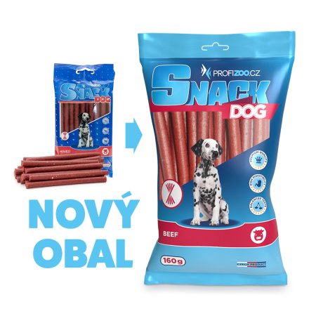 ECO PACK PROFIZOO Dog Snack hovězí 160g 12 ks