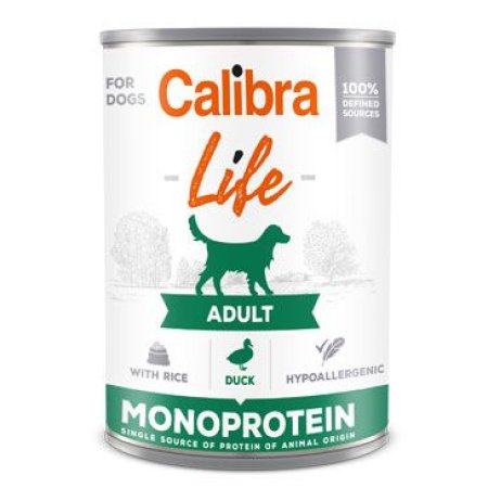 Calibra Dog Life  konz.Adult Duck with rice 400g