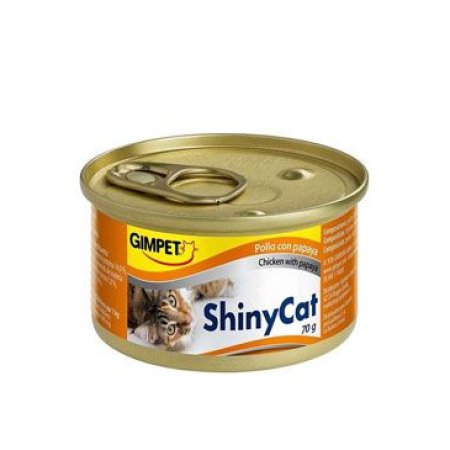 Gimpet kočka konz. ShinyCat kuře+papája 70g