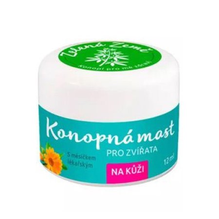 Konopná mast na kůži pro zvířata 12ml