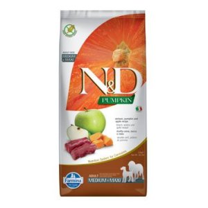 N&D Pumpkin DOG Adult M/L Venison & Apple 12kg