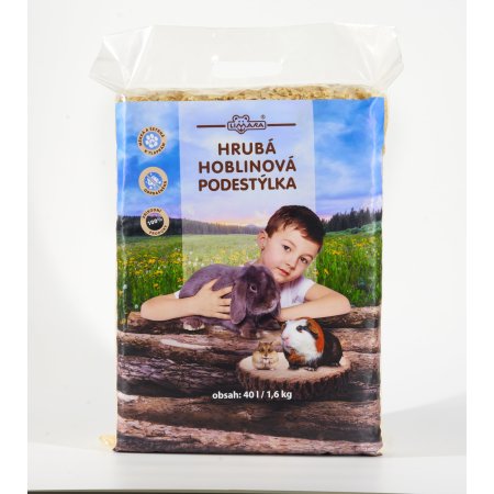 LIMARA Hrubá hoblinová podestýlka 40 l / 1,6 kg