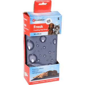Flamingo Chladící podložka šedá vzor kapky S 50 x 40 cm