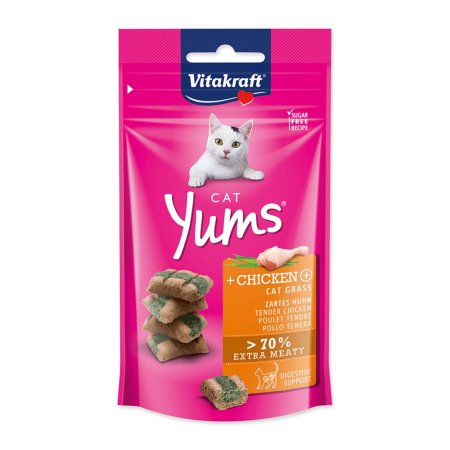 VITAKRAFT Cat Yums Huhn & Katzengras 40 g