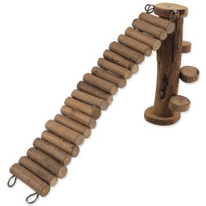 Small Animal Prolézačka dřevěná se schůdky 19 x 30 cm 