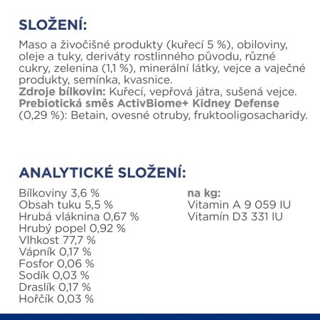 Hill’s Prescription Diet k/d Péče o ledviny konzerva pro psy 354 g