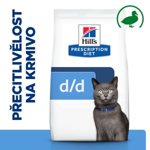 Hill’s Prescription Diet d/d Alergie a péče o kůži pro kočky s kachnou 1.5 kg