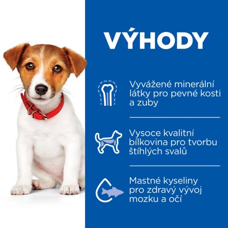 Hill’s Science Plan granule pro štěňata malých plemen s jehněčím a rýží 1.5 kg