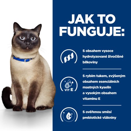 Hill’s Prescription Diet z/d Alergie a péče o kůži granule pro kočky 6 kg