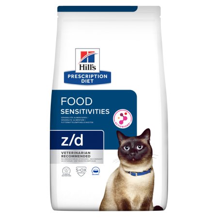 Hill’s Prescription Diet z/d Alergie a péče o kůži granule pro kočky 6 kg