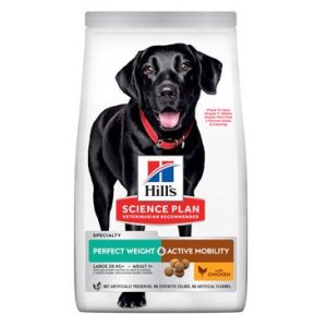 Hill’s Science Plan Perfect Weight & Active Mobility pro velké dospělé psy s kuřecím 12 kg