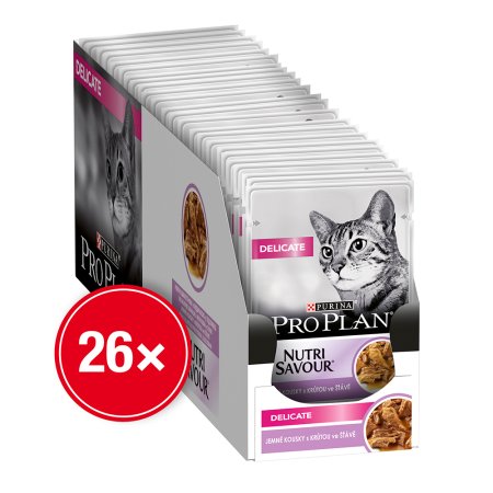 Pro Plan Cat Delicate kapsička krůta 26 x 85 g