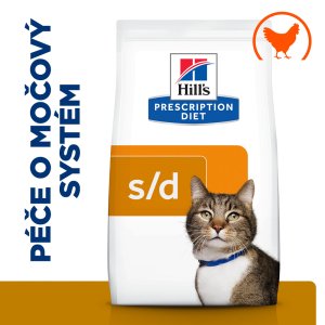 Hill’s Prescription Diet s/d Péče o močový systém granule pro kočky 3 kg