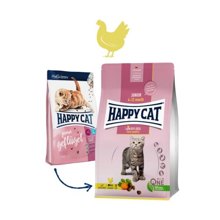 Happy Cat Junior Land Geflügel / Drůbež 300 g