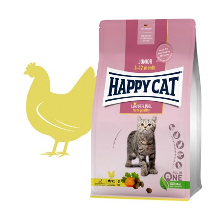 Happy Cat Junior Land Geflügel / Drůbež 300 g