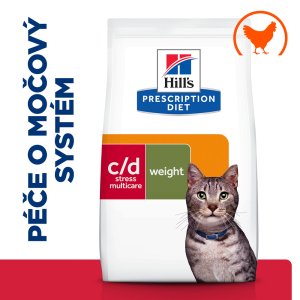 Hill’s Prescription Diet c/d Stress + Metabolic Močový systém pro kočky 3 kg