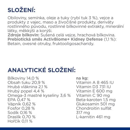 Hill’s Prescription Diet k/d + Mobility Péče o ledviny granule pro psy 4 kg