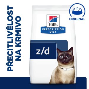Hill’s Prescription Diet z/d Alergie a péče o kůži granule pro kočky 3 kg