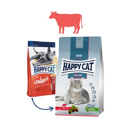 Happy Cat Indoor Voralpen-Rind 4 kg