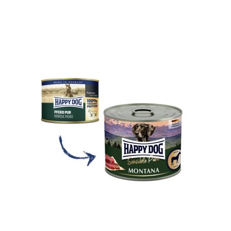 Happy Dog Pferd Pur Montana - koňská 200 g