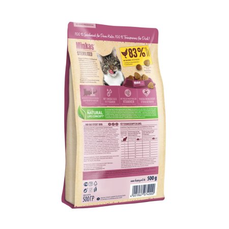 Happy Cat Minkas Sterilised Geflügel 500 g