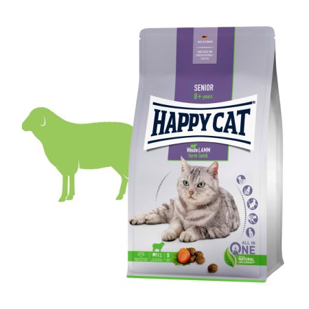 Happy Cat Senior Weide-Lamm / Jehněčí 1,3 kg