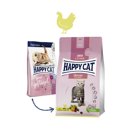 Happy Cat Junior Land Geflügel / Drůbež 1,3 kg