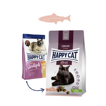 Happy Cat Sterilised Atlantik-Lachs / Losos 1,3 kg