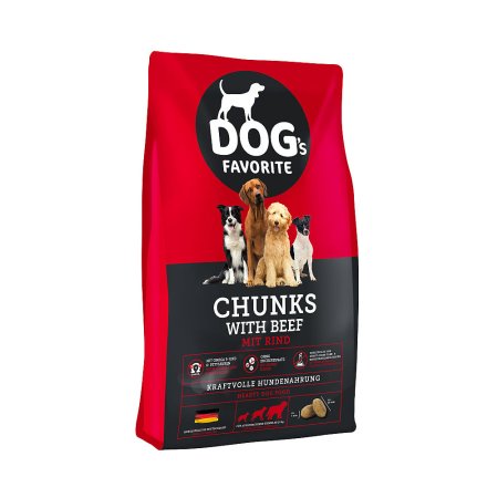 Happy Dog Dogs favorit Chunks with beef 15 kg