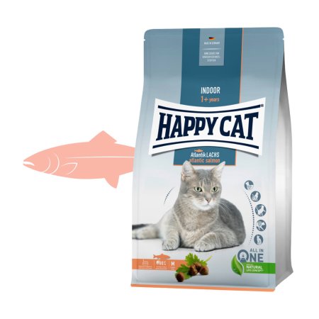 Happy Cat Indoor Atlantik-Lachs / Losos 4 kg