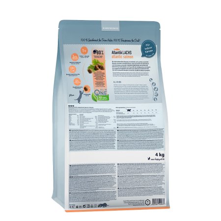 Happy Cat Indoor Atlantik-Lachs / Losos 4 kg