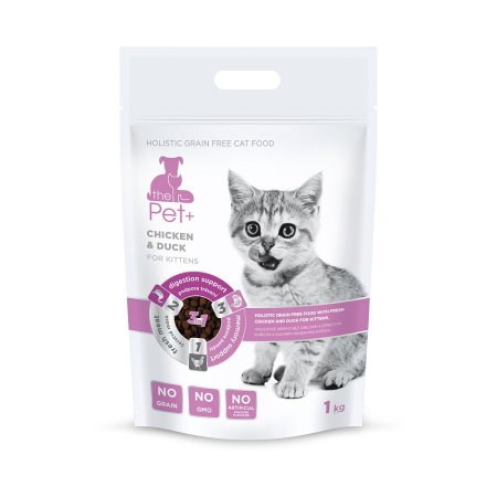 the Pet+ 3in1 cat Chicken & Duck Kittens 1 kg