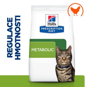 Hill’s Prescription Diet Metabolic Regulace hmotnosti granule pro kočky 8 kg