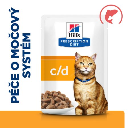 Hill’s Prescription Diet Feline c/d MultiCare losos 12 x 85 g