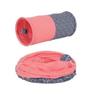 Hračka kočka ETHICAT FLORAL tunel šustící catnip Zolux