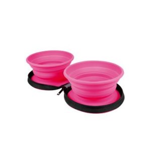 Cestovní dvojmiska růžová 700ml KW