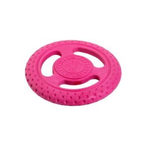 Hračka pes FRISBEE MAXI plov. z TPR pěny, růžová KW